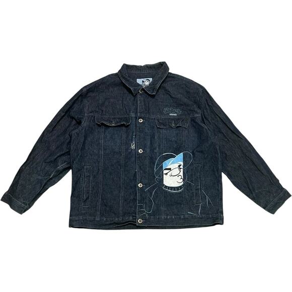 Southpole Vintage Y2K Graffiti Homie Embroidered Denim Jacket - Picture 1 of 7